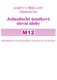 Sada kartiček M12 - slovní příklady - doprodej
