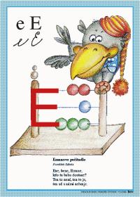 Výukový obraz - E